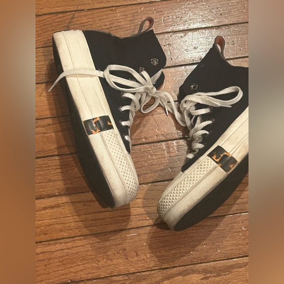 Converse Chuck Taylor All Star Tortoise High Lift Platform Black A05257C Sz 6.5 - Picture 4 of 16